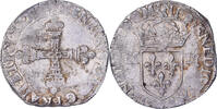 France 1/4 Ecu Henri III, Uncertain mint, Silver -