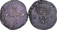 France 1/4 Ecu Henri IV, La Rochelle, Silver, Gadoury:597 -