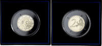France 2 Euro François Mitterrand, Proof, MDP, Bi-Metallic -