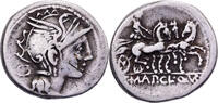 Denarius Claudia, Manlia, Urbina, Rome, Silver -