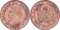 France 2 Centimes Napoleon III, Bordeaux, Bronze -