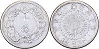 Japan 10 Sen Mutsuhito, Meiji Era, Silver -