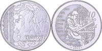 France 10 Euro Tristan & Yseult, Proof, MDP, Silver -