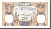 France 500 Francs Banknote, 1 000 F 1927-1940 ''Cérès et Mercure'' -