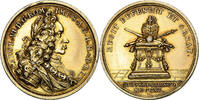 Holy Roman Empire betaalpenning Charles VI, Coronation, Vermeil -