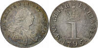 United Kingdom Penny George III, London, Silver, Spink:3761 -