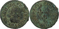 France Double Tournois Henri IV, Paris, Copper, Gadoury:538 -