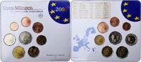 Germany 1 Cent to 2 Euro BU, Hambourg -