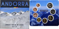 Andorra 1 Cent to 2 Euro BU, Madrid -