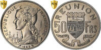 Réunion 50 Francs Paris, Pattern, Nickel, PCGS, KM:E8 -