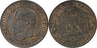 France 5 Centimes Napoleon I, Paris, Anchor, Bronze -
