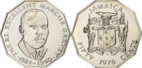 Jamaica 50 Cents Marcus Garvey, Franklin Mint, Proof, Copper-nickel -
