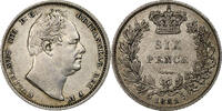 United Kingdom 6 Pence William IV, London, Silver -