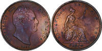 United Kingdom Penny William IV, London, Copper, Spink:3845 -