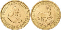 South Africa 2 Rand Springbok, Pretoria, Gold -