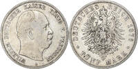 German States 5 Mark PRUSSIA, Wilhelm I, Berlin, Silver -