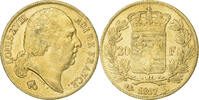 France 20 Francs Louis XVIII, Louis XVIII, Bayonne, Gold -