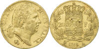 France 20 Francs Louis XVIII, Paris, Gold, Gadoury:1028 -