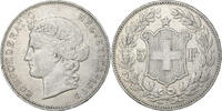 Switzerland 5 Francs Helvetia, Bern, Silver, KM:34 -