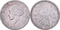Luxembourg 10 Francs Charlotte, Stuttgart, Silver, KM:39 -