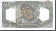 France 1000 Francs Banknote, 1 000 F 1945-1950 ''Minerve et Hercule'' -