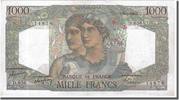 France 1000 Francs Banknote, 1 000 F 1945-1950 ''Minerve et Hercule'' -