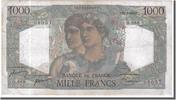 France 1000 Francs Banknote, 1 000 F 1945-1950 ''Minerve et Hercule'' -