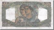 France 1000 Francs Banknote, 1 000 F 1945-1950 ''Minerve et Hercule'' -