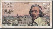 France 1000 Francs Banknote, 1 000 F 1953-1957 ''Richelieu'' -