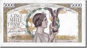 France 5000 Francs Banknote, 5 000 F 1934-1944 ''Victoire'', 1944-03-23 -