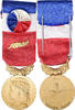 France Medaille Médaille d'honneur du travail, 0r, 35 Ans, Uncirculated, Gilt -
