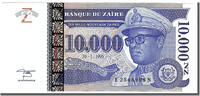 Zaire 10,000 Nouveaux Zaïres Banknote, 1995-01-30 -