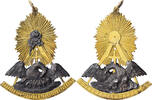 France Medal Bijou Rose Croix, Masonic, Chevalier, Excellent Quality, Gilt -