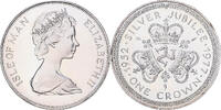 Isle of Man Crown Elizabeth II, Pobjoy Mint, Silver, KM:41a -