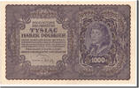 Poland 1000 Marek Banknote, 1919-08-23 -