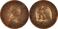 France Centime Coin, Napoleon III, Napoléon III, Lille -