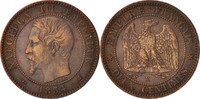 France 2 Centimes Coin, Napoleon III, Napoléon III, Bordeaux -