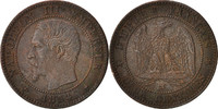 France 2 Centimes Coin, Napoleon III, Napoléon III, Marseille -