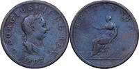 Great Britain 1/2 Penny 1807 Not Applicable George III, Copper, KM:662 VF(20-25)