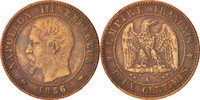 France 2 Centimes Coin, Napoleon III, Napoléon III, Paris -