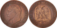 France 5 Centimes Coin, Napoleon III, Napoléon III, Strasbourg -