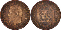 France 5 Centimes Coin, Napoleon III, Napoléon III, Rouen -