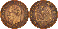 France 5 Centimes Coin, Napoleon III, Napoléon III, Bordeaux -