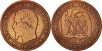 France 5 Centimes Coin, Napoleon III, Napoléon III, Bordeaux -