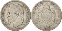 France 2 Francs Coin, Napoleon III, Napoléon III, Strasbourg -