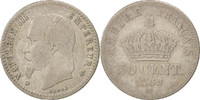 France 50 Centimes Coin, Napoleon III, Napoléon III, Strasbourg -