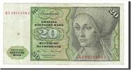 GERMANY - FEDERAL REPUBLIC 20 Deutsche Mark Banknote, 1970-01-02 -
