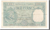 France 20 Francs Banknote, 20 F 1916-1919 ''Bayard'', 1917-09-06 -