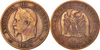 France 10 Centimes Coin, Napoleon III, Napoléon III, Strasbourg -