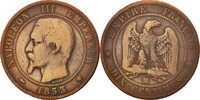 France 10 Centimes Coin, Napoleon III, Napoléon III, Marseille -
